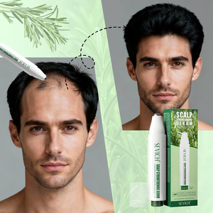 Suero Roll-on para el Crecimiento del Cabello a Base de Hierbas, Logotipo Personalizado, Extracto de Jengibre, Suero Nutritivo para el Cuero Cabelludo, Engrosador del Cabello y Rodillo para el Crecimiento de la Barba - Product Image 1