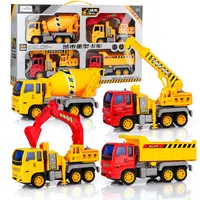 YIWU ALLO Großer Bau LKW Spielzeug Set Trägheit Kinder Feuer bagger Bagger Kran Junge Auto Modell
