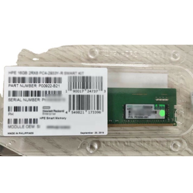 Wholesale Server Memory P06188-001 P03050-091 P00922-B21 16GB 2933 RDIMM Rank X8 DDR4 Ram
