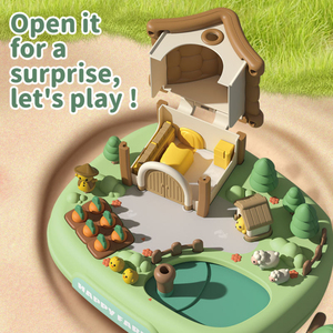 Château de ferme éducatif précoce à induction magnétique avec musique et lumière, en plastique ABS, pour jeux d'imitation pour enfants, <span class=keywords><strong>maison</strong></span> de poupée - Product Image 4