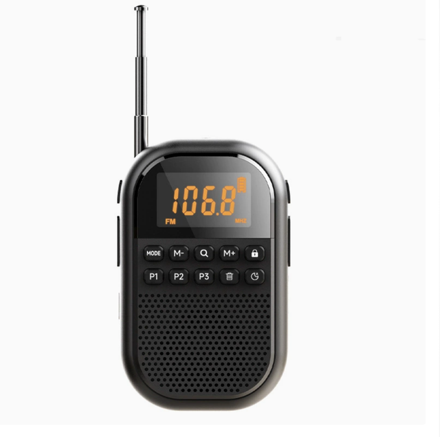 2026 Mini Portable Radio FM/AM 5V DC Card-operated Rechargeable Player for Seniors