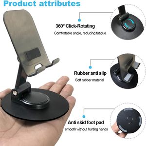Accessoires pour téléphone, moniteur 7" - 15.6", plus d'angles, pliable à 360° °   Support de téléphone portable antidérapant en silicone pliable - Product Image 2