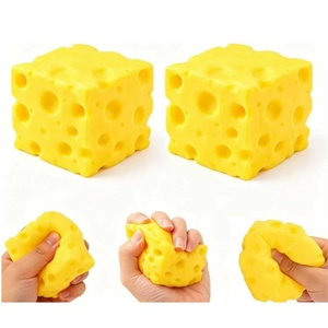 ของเล่นบีบก้อนชีส บีบคลายเครียด บรรเทาความวิตกกังวล - Product Image 1