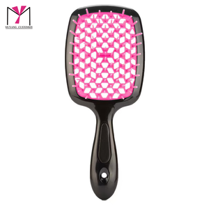 หวีไม้ขนแปรงเคลือบไฟฟ้าคุณภาพสูง ปรับแต่งสีได้หลากหลาย สำหรับใช้ในร้านเสริมสวยและที่บ้าน - Product Image 4