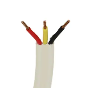 A05VV-U многоядерный твердый мощный гибкий электрический провод, медная ПВХ изоляция и оболочка, плоский Tps-кабель