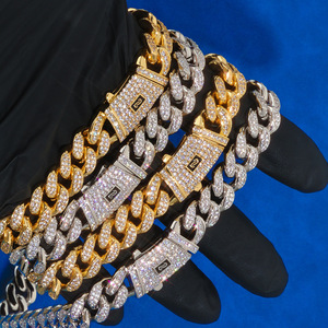 Cadena cubana de eslabones gruesos y modernos con moissanita helada, chapada en oro de 18 quilates, plata 925, estilo hip hop, collar Miami personalizado, VVS1, probador GRA - Product Image 6