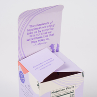 Boîte d'emballage en papier avec logo recyclable personnalisable pour les marques de beauté durables