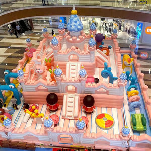 Château gonflable personnalisé pour l'extérieur, aire de jeux rebondissante avec toboggans et parcours d'obstacles pour centre commercial, place publique ou <span class=keywords><strong>parc</strong></span> aquatique - Product Image 6