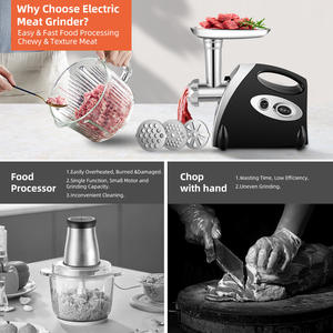 Cross-Border Bestseller Multi-Functional <b>Electric</b> Stainless Steel Meat <b>Grinder</b> for Home Use - Product Image 3