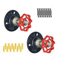 Crochet de manteau en métal rouge et support mural de porte-sac de chapeau de matériel de tuyau de fer noir pour le salon de chambre à coucher