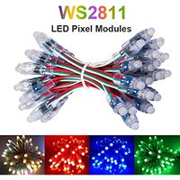 Module LED numérique adressable WS2811 2811 IC RGB pleine couleur 12 mm, 5V 12V, couleur de rêve, étanche IP68