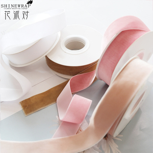 Cinta de Terciopelo de Nuevo Estilo al por Mayor de Shinewrap para Envolver Ramos de Flores, Cinta de Embalaje para Cajas de Regalo de Lujo, Cinta Decorativa Premium - Product Image 6