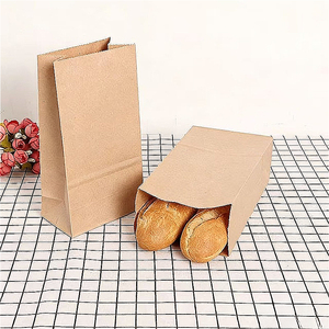 Sacchetto di Carta Kraft Vuoto con Fondo <span class=keywords><strong>Piatto</strong></span> Personalizzato per Confezionamento Alimentare di Caffè in Polvere, Tè, Frutta Secca - Product Image 3