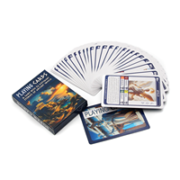 Carte de jeu rétro personnalisée imprimée en papier à colorier cartes de tarot colorées impression de marque