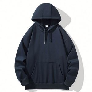 Wholesale 600gsm Cotton Polyester Oversized <b>Drop</b> Shoulder Heavyweight Blank Fleece High Quality Hoodies - Product Image 3