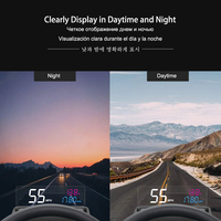 Head-up-Display Auto-Ersatzteile OBD2 HUD Head-Up-Display mit Spiegel KMH MPH Wassertemperatur Autogeschwindigkeit HUD