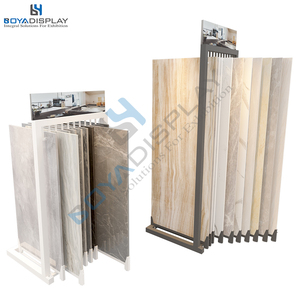 2024 nóng bán gạch men showroom kệ trưng bày đứng kim loại thiết kế hiển thị cho gạch Kích thước 600*1200mm 24*48inch - Product Image 3