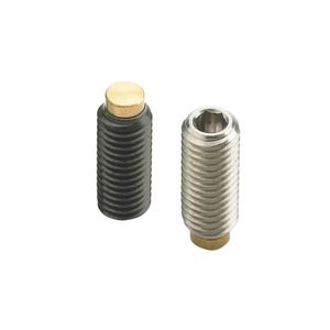 Fasteners M3-12 Brass Tip Stainless Steel Plunger <b>Thrust</b> Screws with Black Oxide Finish Fully Threaded - Product Image 3