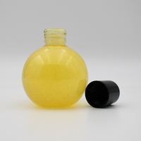 Couleur personnalisée 100ml 3oz en plastique PET de qualité alimentaire Sphère en forme de boule Conteneurs de bouteilles de liquide de jus avec bouchons à vis Couvercles pour la fête
