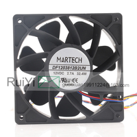 Ventilateur de refroidissement MARTECH 24V 48V DC 12V 2.7A EC AC 12038 120X120X38MM 12CM à double roulement à billes PWM à quatre fils DF1203812B2UN