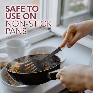 Ensemble de 24 ustensiles de cuisine en nylon et acier inoxydable avec poignées résistantes à la chaleur, compatibles lave-vaisselle, pour usage domestique - Product Image 3