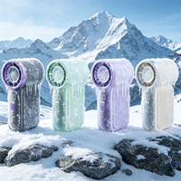 Ventilateur portable pliable rechargeable par USB, ultra silencieux, 5 vitesses réglables, batterie 1200 mAh, vente chaude