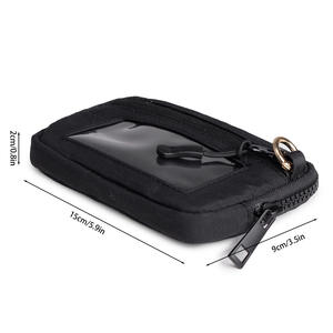 Portefeuille de poignet mini personnalisé en usine, pochette portable en nylon, porte-cartes de crédit, mini portefeuille à fermeture éclair - Product Image 2