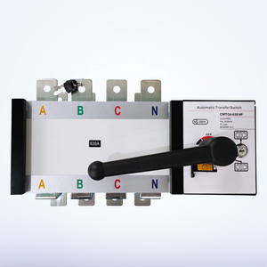 Interruptor de Transferencia Automática de Doble Potencia MUTAI Factory Outlet AC 400V ATS, 200 Amperios, 400A, 600A, 630A, 4P - Product Image 1
