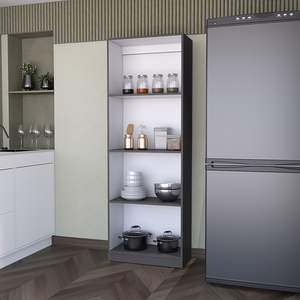 Benzoni Office DB <b>Bookcase</b> in Matt Gray/White Modern Office <b>Bookcase</b> & <b>Bookshelf</b> - Product Image 2