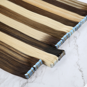 Extensioni <span class=keywords><strong>di</strong></span> <span class=keywords><strong>Capelli</strong></span> Umani Vergini Non Trattati con Nastro Adesivo, 12-28 Pollici, Trama in PU Senza Cuciture, <span class=keywords><strong>Extension</strong></span> <span class=keywords><strong>di</strong></span> <span class=keywords><strong>Capelli</strong></span> Umani <span class=keywords><strong>Veri</strong></span> Lisci - Product Image 3