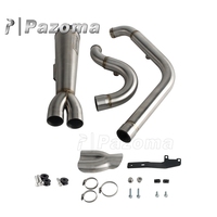 Sistema de Escape Completo Pazoma 2 en 1 de Acero Inoxidable 304 para Softail Low Rider ST FXLRST 117 2022-2025 Fat Bob FXFBS