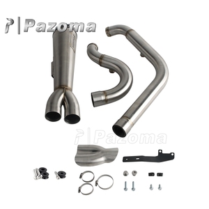 Système d'échappement complet Pazoma Motorcycle 2 en 1 en acier inoxydable 304 pour Softail Low Rider ST FXLRST 117 2022-2025 Fat Bob <span class=keywords><strong>FXFBS</strong></span> - Product Image 5