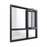 Vente en gros de Offre Spéciale Fenêtres à battant Cadre blanc Louvre de sécurité Fenêtre en aluminium Fenêtres à battant Bon marché Cadre blanc
