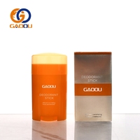 Tube de déodorant vide en plastique personnalisable (vert, noir, orange, violet) avec mécanisme poussoir-tourneur pour baume en stick