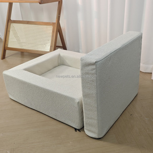 Mayorista Suave Cómoda Boucle Cama de espuma viscoelástica para perros Cama de enfriamiento ortopédico para mascotas con patrón de animales sólidos para gatos - Product Image 3