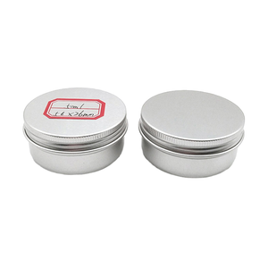 Boîtes rondes mates en fer blanc/aluminium avec couvercle à vis, logo personnalisé sérigraphié pour cosmétiques et parfums, disponibles en plusieurs couleurs - Product Image 4