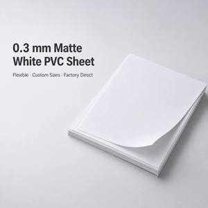 Feuille de plastique PVC blanc mat de haute qualité, durable et écologique, pour impression et emballage, rouleaux de taille personnalisable, livraison directe - Product Image 3