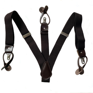 <span class=keywords><strong>Precio</strong></span> de fábrica Estilo casual Trabajo de alta calidad Soporte de cuero estilo Y y <span class=keywords><strong>Tirantes</strong></span> de soporte de metal para hombres - Product Image 5
