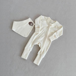 Conjunto de Mono de Manga Larga de Algodón y Fibra de Bambú de Estilo Nórdico <span class=keywords><strong>para</strong></span> Bebés Unisex, Clase A, <span class=keywords><strong>para</strong></span> Otoño y Uso al Aire Libre - Product Image 4