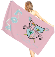 Serviettes de plage personnalisées de haute qualité avec logo pour la sororité nationale Sigma Gamma Rho – Vente en gros