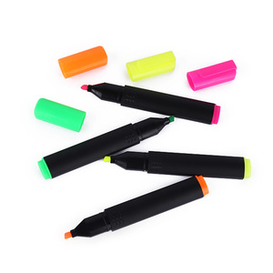 Rotulador fluorescente Resaltador de doble extremo Bolígrafo resaltador de Notas Clave de estudiante de gran capacidad - Product Image 5