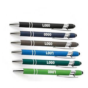 Stylo publicitaire personnalisé en gros, bille orange vif avec logo, pas cher - Product Image 1