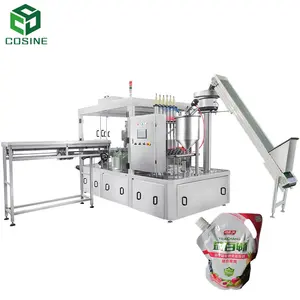 liquid filling plugging and capping machine liquid filling pouch making machine