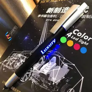 Led light up kugelschreiber stylo logo promotional ballpen customised pen