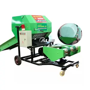 Hoàn toàn tự động Silage Baler cắt đóng gói máy bao bì kết hợp Silage Baler wrapper máy