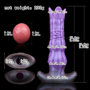 Ovipositor Fantasy Dildo With Suction Cup Side Inflatable Booster Lay Eggs Butt Plug Sex Toy <b>Masturbator</b> Men Women Vaginal Balls - Product Image 6