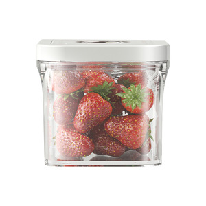 Vacuum Sealed Food Grade Kitchen Grain Container Rectangle Clip On Lid Airtight Storage Jar For Multigrain - Product Image 2