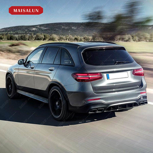 Auto Parts Front Bumper Diffuser &amp; Exhaust Tips Facelift GLC63 for Mercedes <strong>GLC</strong> X253 2015-2019 Exterior <strong>Tuning</strong> - Product Image 5