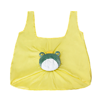 Sac de courses pliable personnalisé avec motif d'animaux de dessin animé, écologique, réutilisable, sac fourre-tout pour épicerie, vente en gros pour les magasins de détail, OEM