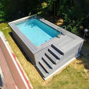 Dễ dàng để cài đặt khu nghỉ mát nhỏ nhà piscina sợi thủy tinh Plunge Spa hồ bơi sân sau Acrylic cửa sổ prefab trên mặt đất hồ bơi - Product Image 1